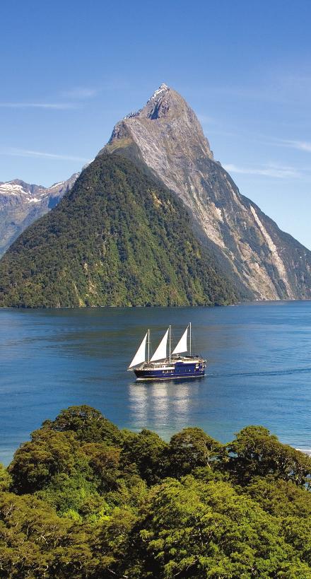 Milford Sound Cruise South Island Touring Rotorua Thermal Springs experience a scenic flight (optional, weather permitting) over the spectacular glaciers.