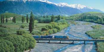 Southern Alpine 6 DAYS UT210 Southern Delights 5 DAYS UT211 Inclusions: 5 nights accommodation Tranz Alpine and Tranz Coastal train journey (seat-in-coach) All transfers and coach travel as per