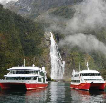 Te Anau Milford Sound Queenstown (420 kms) Enter Fiordland National Park and travel through beech forest, passing majestic mountains.