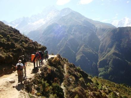 Here you will begin your trek (supported by authentic Sherpas and guides).