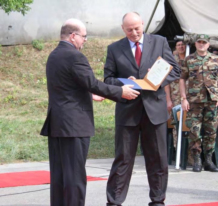 Official ceremony held in honor of the end of mission for ambassador and defense attaché of the usa On The 27th of July, the Ministry of KSF organized the farewell ceremony in honor of US Ambassador