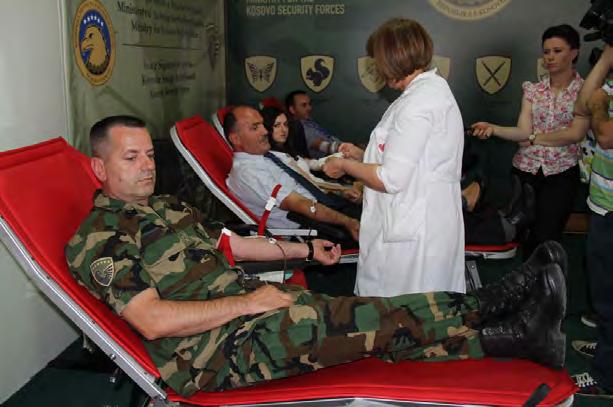 Ksf members SUPPORT BLOOD DONATION ACTIVITY In July many members of the KSF responded to humanitarian action for