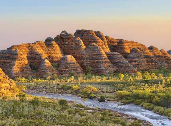 Fly over the Bungle Bungles, one of Australia s iconic landmarks JUN 29: King George River & Falls The King s Treasure Arrive in Kooloma Bay at the mouth of the King George River, named in honour of