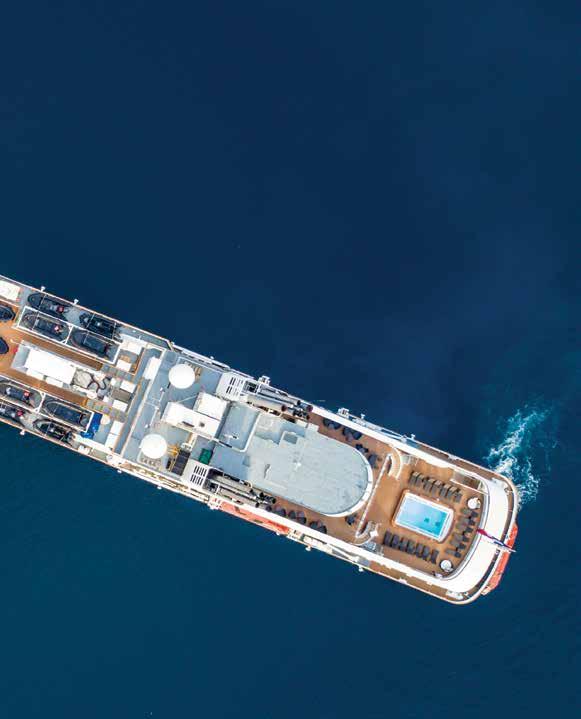 LUXURIOUS SHIPS TO TAKE YOU THERE Stunning design, strength and cutting-edge nautical technology expect no less on every