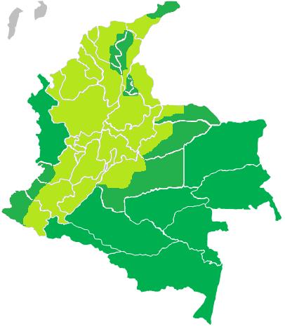 Connected Zones (NIS) of Colombia National Interconnected System (NIS) San Andrés y Providencia Atlántico Magdalena La Guajira It includes 48% of the national territory and provides coverage to 96%