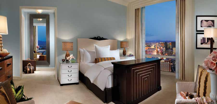 ACCOMMODATIONS The Trump International Hotel Las Vegas is a sophisticated non-gaming luxury hotel situated high above the Las Vegas Strip.