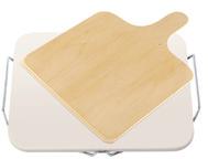 38 x 33 cm Ideal for tarte flambee Absorbs great heat and conducts it evenly Absorbs moisture for particularly crusty bases Wooden spatula inclusive Article no.