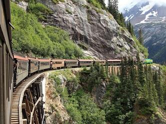The great Klondike Rush lives on in Skagway's charming downtown of restored 19th-century buildings and its historic railway.