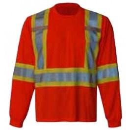 6010G Safety Long Sleeve Shirt 6010O Safety Long Sleeve Shirt Class 3 when worn with Viking ankle / arm bands Fully compliant with ANSI/ISEA 107-2010 Class 3, Level 2 2" Vi-Brance reflective safety