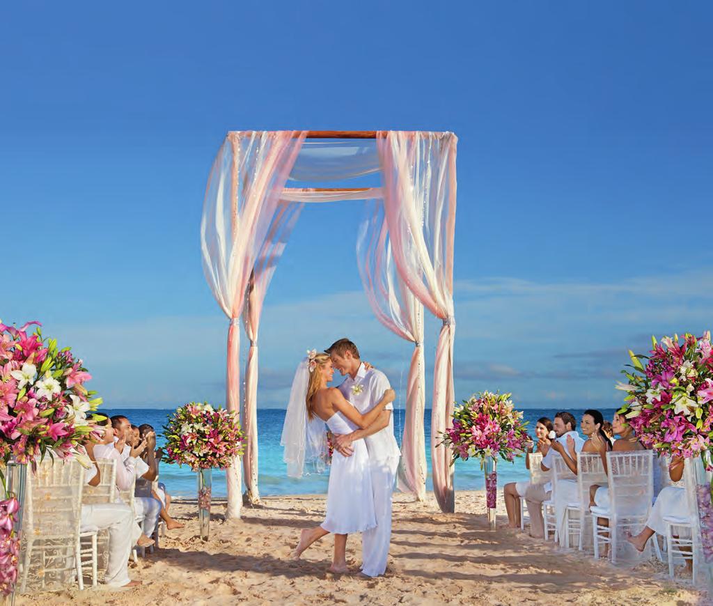 Two wedding gazebos Oceanfront terraces