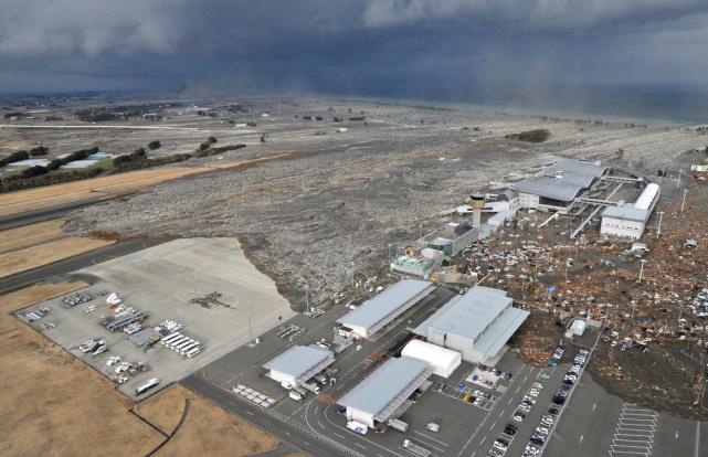 In 2011, the airport was first damaged by the earthquake and tsunami.