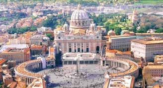 The Renaissance dome of St. Peter s Basilica has commanded the skyline of Rome since the 17 th century.