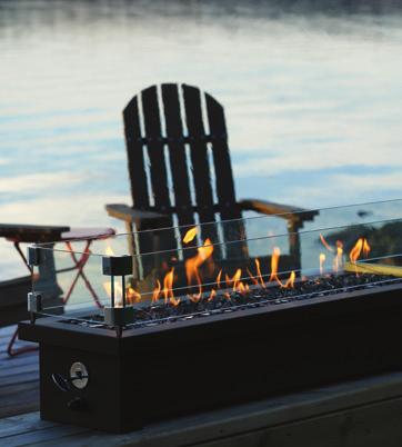 Fire Stands Linear Outdoor Fire Stands ompletely portable and stand-alone, the arbara Jean Fire Stand is perfect for any outdoor space, season or occasion.