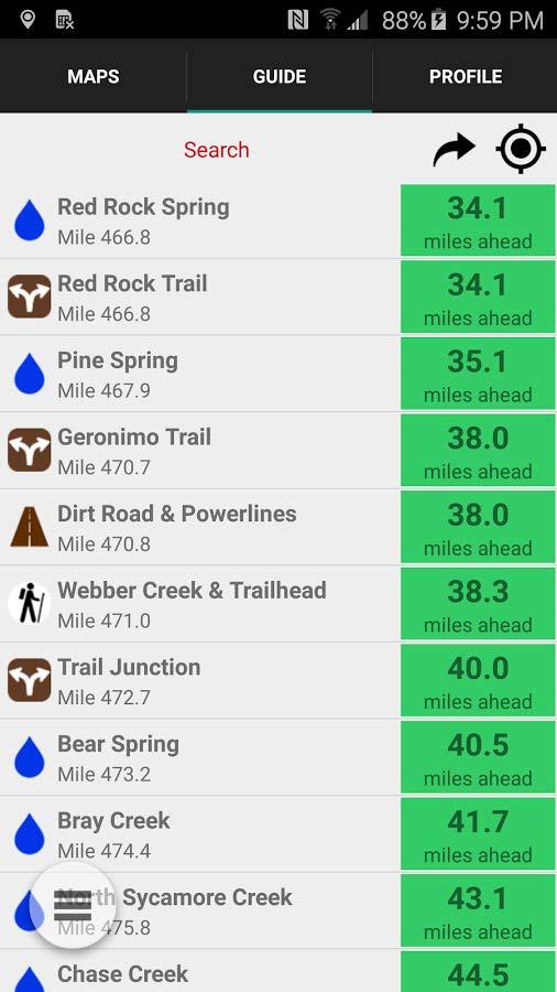 The Arizona Trail App includes just about everything a trail user would ever want to know.