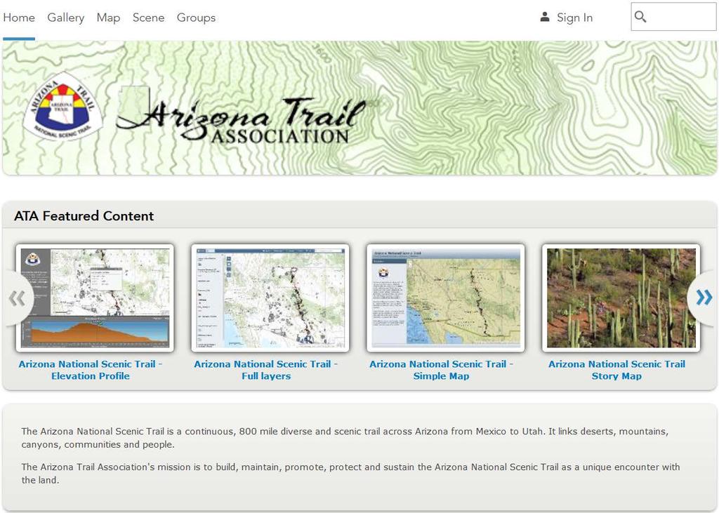 ArcGIS Online account with every ArcGIS desktop with one user account My Content, Groups ArcGIS for Organizations has