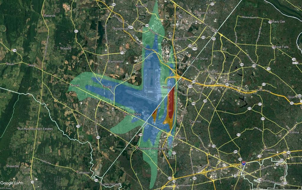 Introduction Current IAD Aircraft Noise Impact Overlay District Contours Legend DNL 60 DNL 65 DNL 70 DNL 75 County Boundary Note: Loudoun County does not use the DNL 70 and 75 contours to define