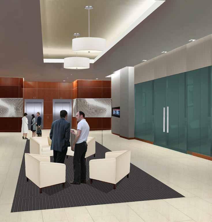 BUILDING IMPROVEMENTS Building entrance to receive new ADA compliant push button doors Main lobby to be appointed with modern and
