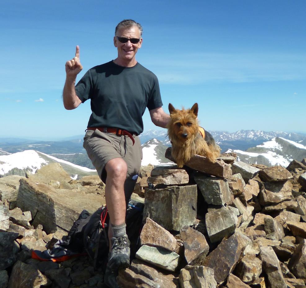 And then we were at the summit Quandary Peak, elevation 14,265 at