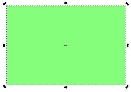 Na gornjoj slici prikazano je: 1. Kvadratić za podešavanje veličine. 2. Krug za podešavanje radijusa.