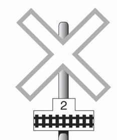 Can you match these? A Multiple Track sign will tell you how many train tracks there are at a crossing. If there is only one train track, you will see the crossbuck without the Multiple Track sign.