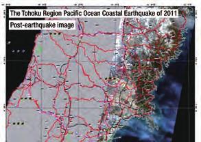 and analyzed the disaster areas. The image on the left of Figure 2.