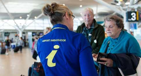 If you need help, assistance is available during peak periods from the Brisbane Airport Ambassadors.