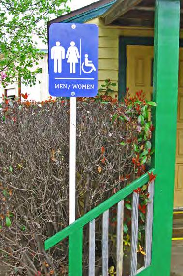 Bathrooms in the yard office have been remodeled, from separate his and hers facilities to unisex toilets, with the north-most room being ADA compliant.