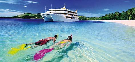 new paradise: days of turquoise seas, palm-fringed islands and the intimate tranquillity of boutique island cruising.
