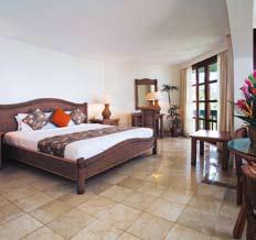 All of the rooms and suites are carefully decorated and they reflect the resort s true tropical ambience.