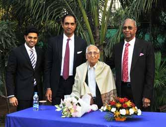 Honouring a Veteran Bidding farewell To Mr V Rama Rao ( R-L) Our Founder Chairman and Managing Director Dr GVK Reddy, Mr V.
