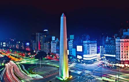 2 nights accommodation in Buenos Aires in a quality hotel Daily breakfast