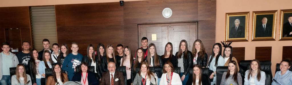 VISITS OF HIGH SCHOOL PUPILS FROM ŠIROKI BRIJEG AND MAGLAJ AND STUDENTS FROM SARAJEVO TO THE CENTRAL BANK OF BOSNIA AND HERZEGOVINA The pupils of the final grades of the Vocational Secondary School