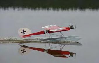 parted company with the fuselage and the model went into the reeds never to