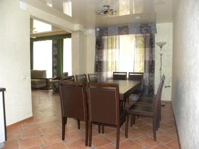 comfortable furniture and a TV, 4 bedrooms, bathroom with a shower on each floor, sauna.