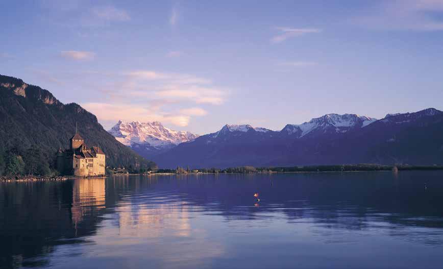 SUMMER ITINERARY Château de Chillon Lakes & Alps Experience Gruyères 5 days / 4 nights Lake Geneva Montreux Gruyères This private escorted tour will take you to Lake Geneva and beyond.