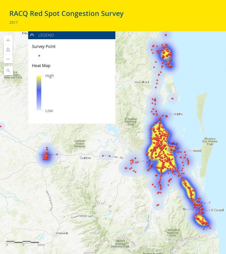 Image 2 shows locations nominated in South-East Queensland. An interactive map is available for viewing by clicking on the Red Spot tab using the link below: https://www.racq.com.