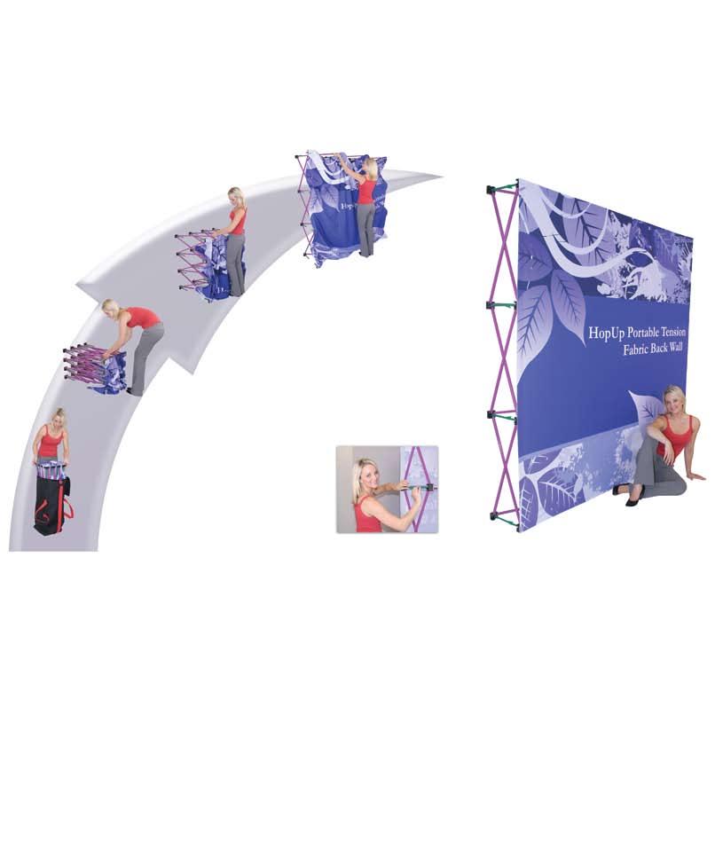 TENSION FABRIC EXHIBIT SYSTEMS Tension fabric systems are the next generation in large format graphic displays.