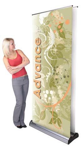 Banner stand comes complete with a telescopic pole & EVA molded