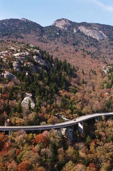 -4- Meanwhile, the Blue Ridge Parkway was coming round the mountain. Hugh Morton surely wanted continued profitability for the tourist attraction when he argued against a high route for the road.