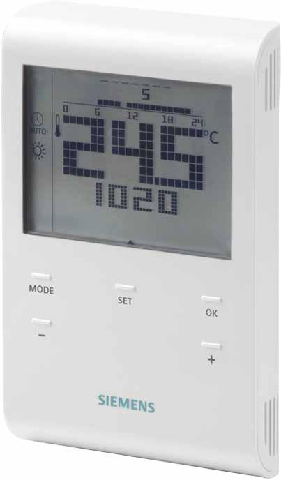 RDE100.1 RDD100.1RFS Неделен програмибилен собен термостат- 7 дневен режим за RDE100.1 греење RDD100.