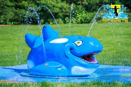 animal Shamu wants to play with you! Kids will have a whale of a good time splashing around with this gentle giant! Bring big fun to your water playground with My Splash Pad Orca water play features.