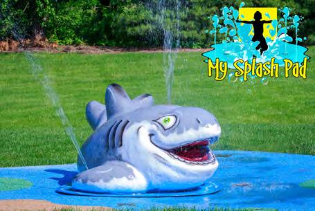 This fun and friendly My Splash Pad Shark is a great additional to any splash pad! Team it up with a Beach Umbrella, Crab, Starfish and Tropical Fish for a colorful sea themed water park.