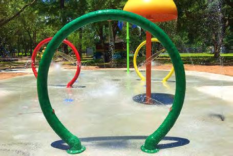 arches & hoops At an eye-catching six feet tall, the My Splash Pad Hoop water play feature will be the center of attention at your spray park.