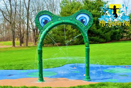 FROG ARCH My Splash Pad Frog Arch Two My Splash Pad Water Play Feature Bases Gaskets to go between the feature and the bases fiberglass, the