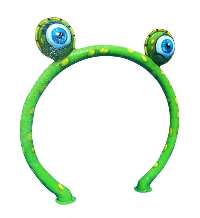 Ribbit! My Splash Pad Frog Hoop water play features will have kids hopping onto your spray pad.