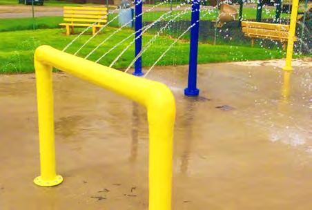 SQUARE HOOP My Splash Pad Square Hoop Two My Splash Pad Water Play Feature Bases Gaskets to go between the feature and the bases fiberglass,