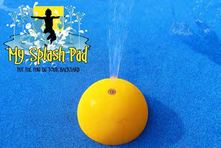 Constructed from eco-friendly MSP Safer Surface surfacing and fitted with a My Splash Pad aqua nozzle.