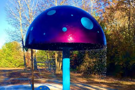 LARGE MUSHROOM My Splash Pad Large Mushroom 1 ½ supply line My Splash Pad Water Play Feature Base Gasket to go between the feature and the base fiberglass, the My