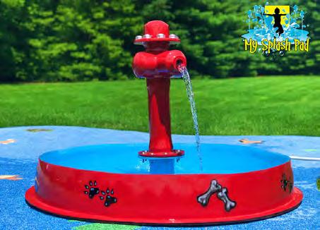 Splash Pad Dog Bowl with Hydrant has one of the highest wall thicknesses in the industry.