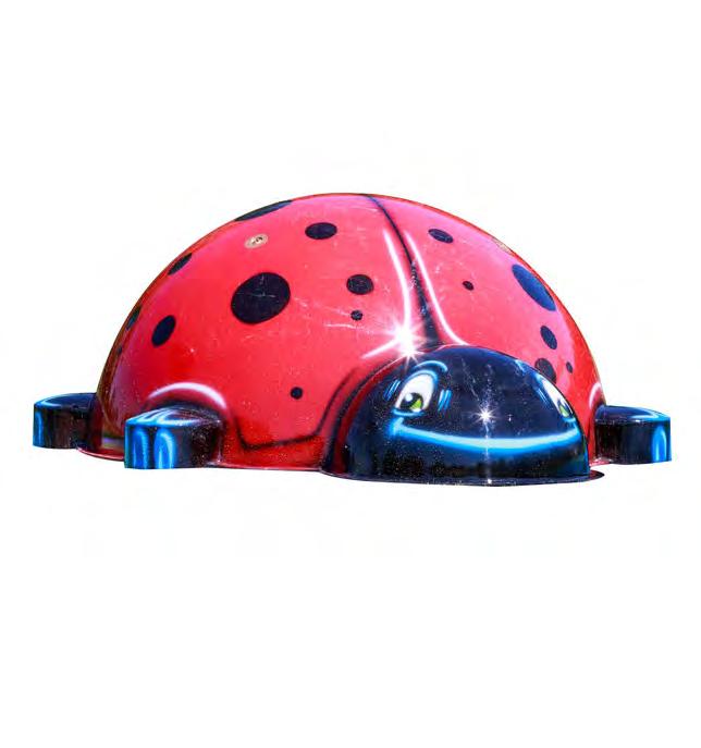 The My Splash Pad Large Ladybug will not crawl off your commercial water park or backyard splashpad! This bigger water play feature is hands on fun!